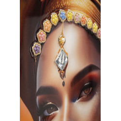 PEINTURE SUR TOILE AVEC CADRE SAMIRA -B- CM 72X4,5X102