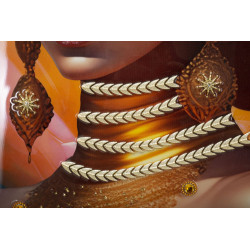 PEINTURE SUR TOILE AVEC CADRE SAMIRA -B- CM 72X4,5X102