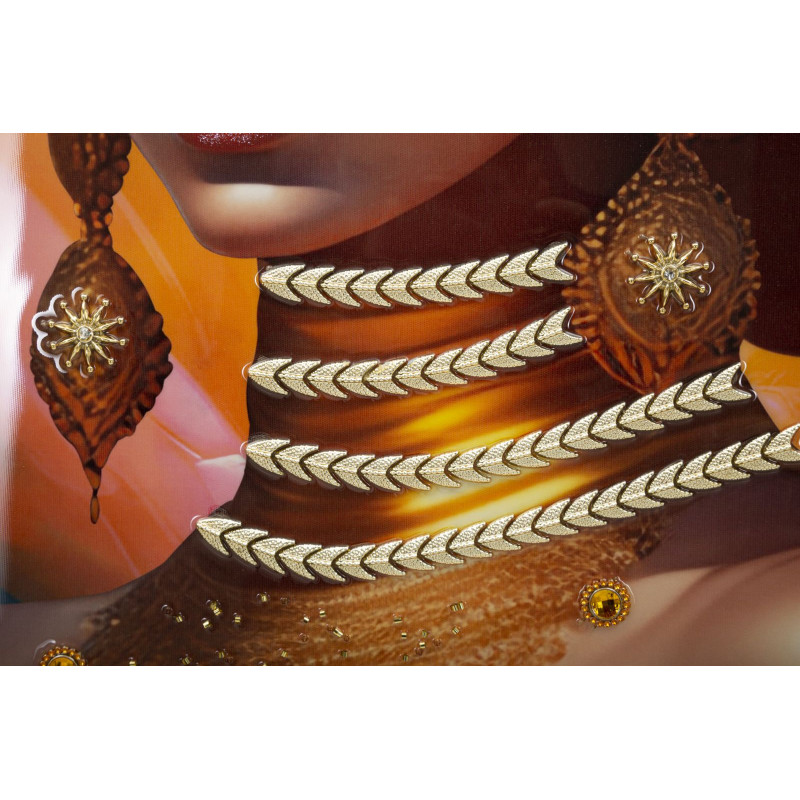 PEINTURE SUR TOILE AVEC CADRE SAMIRA -B- CM 72X4,5X102