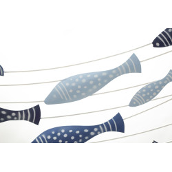PANNEAU MURAL POISSON CM 96,5X1,5X61