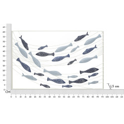 PANNEAU MURAL POISSON CM 96,5X1,5X61