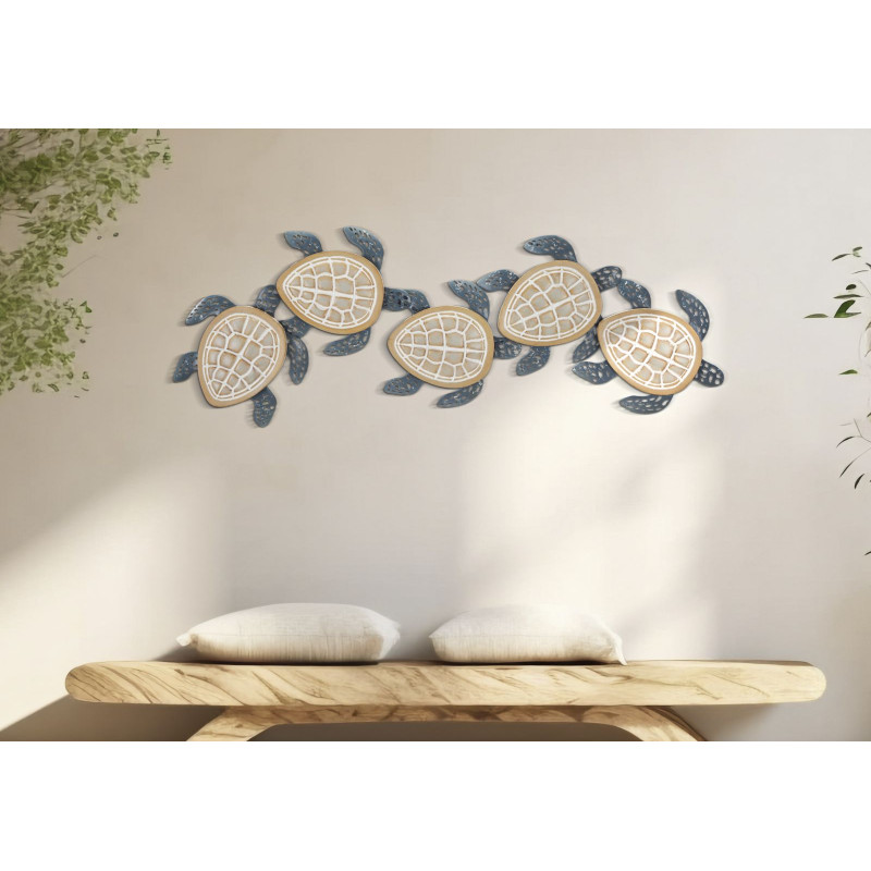 PANNEAU MURAL TORTUES CM 111,5X6,3X43