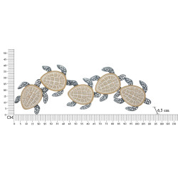 PANNEAU MURAL TORTUES CM 111,5X6,3X43