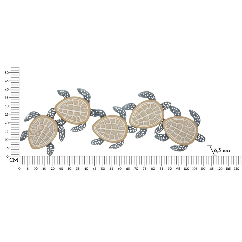 PANNEAU MURAL TORTUES CM 111,5X6,3X43