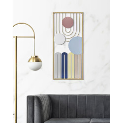 PANNEAU MURAL COLORÉ -A- CM 37X2X84