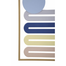 PANNEAU MURAL COLORÉ -B- CM 37,5X2X84