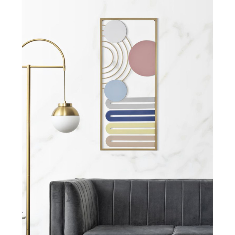 PANNEAU MURAL COLORÉ -B- CM 37,5X2X84