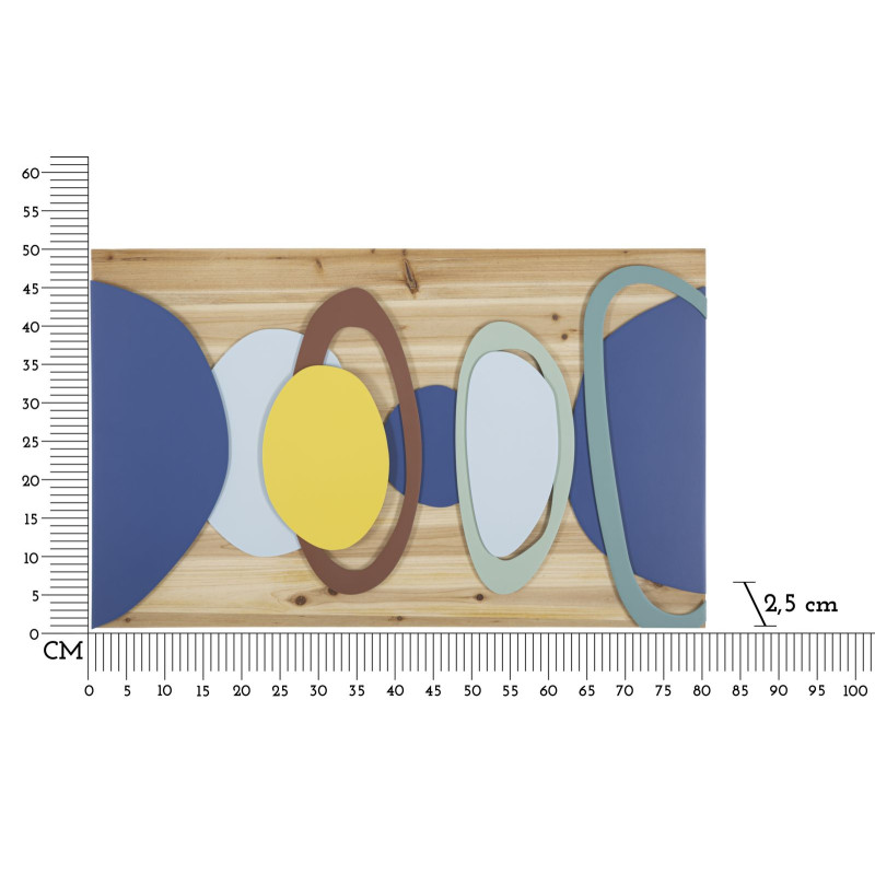 PANNEAU MURAL COULEUR BOIS CM 80X2,5X50