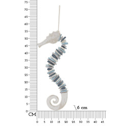 HIPPOCAMPE À SUSPENSION COULEUR CM 22X6X55