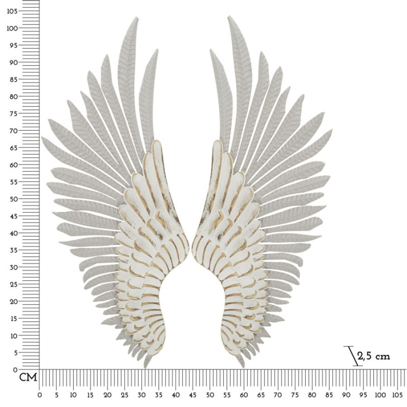 PAIRE DE PANNEAUX D'AILES NATURELS CM 43,8X2,5X104