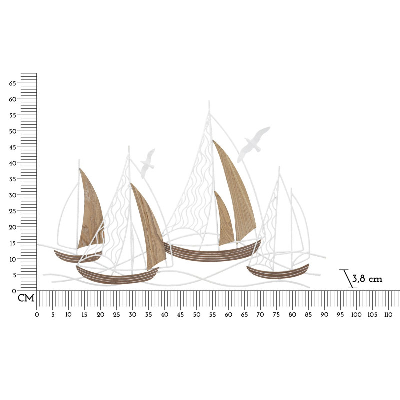 PANNEAU MURAL ADRIATIQUE CM 89,5X3,8X57,8