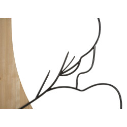 PANNEAU MURAL BEAUTY FER ET BOIS 60X2X90