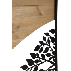 PANNEAU MURAL ARC FER ET BOIS ENSEMBLE 3PCS CM 105X2X70 (35X2X70)