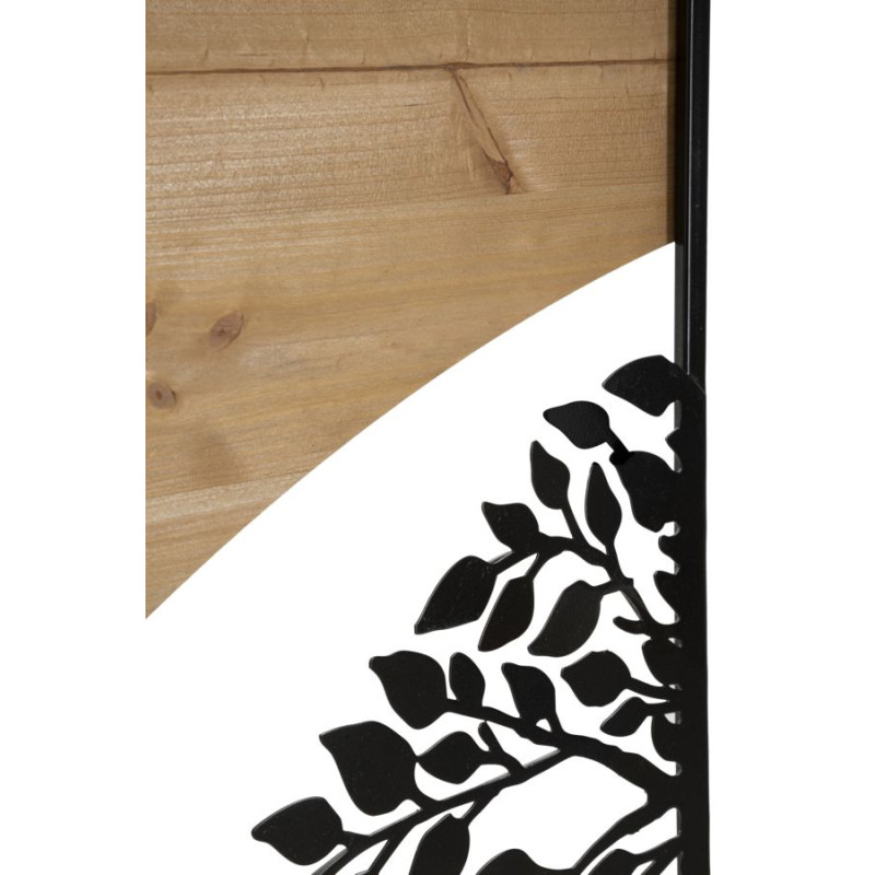 PANNEAU MURAL ARC FER ET BOIS ENSEMBLE 3PCS CM 105X2X70 (35X2X70)