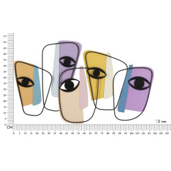 PANNEAU MURAL YEUX -A- CM 120X2X72