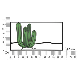 PANNEAU MURAL CACTUS CM 60X1,3X33