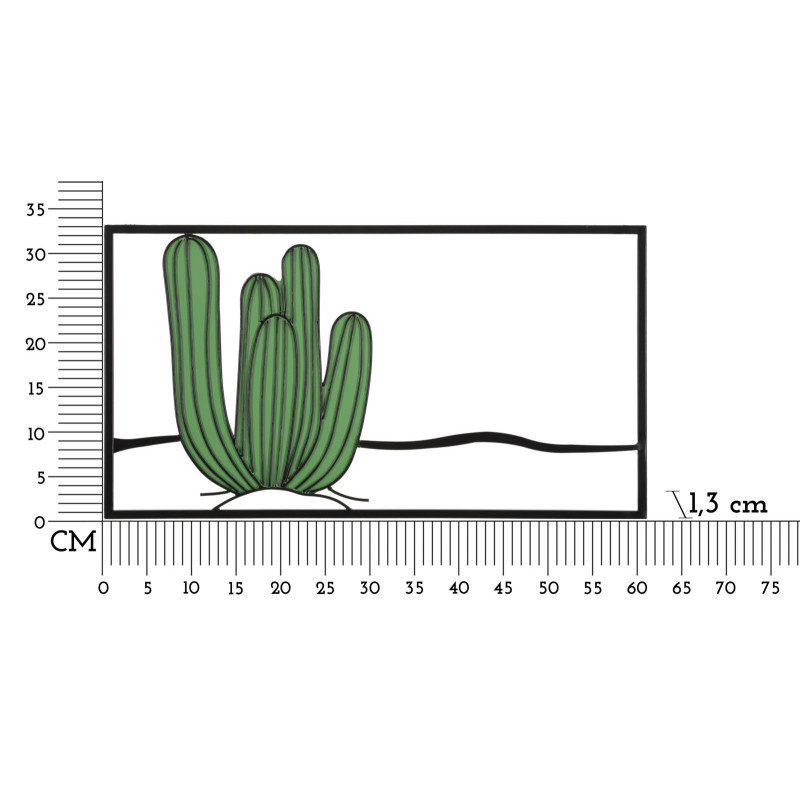 PANNEAU MURAL CACTUS CM 60X1,3X33