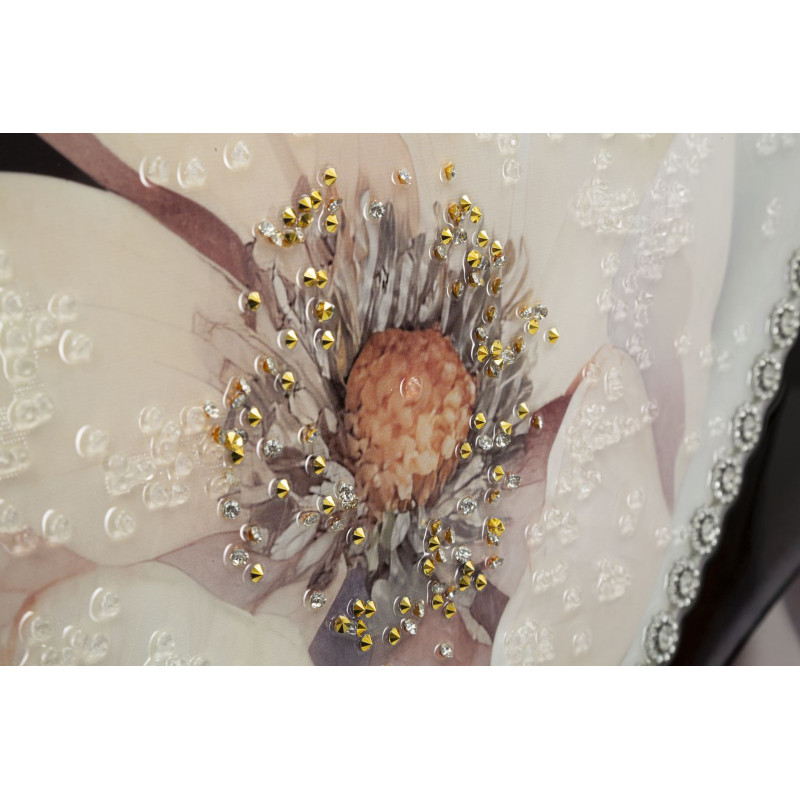 PEINTURE SUR TOILE LAQUÉE WIEN HAT -B- AVEC CADRE CM 62X4X92