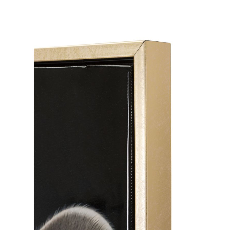 PEINTURE SUR TOILE LAQUÉE BAD BULLY -A- AVEC CADRE CM 42,5X2,8X82,5