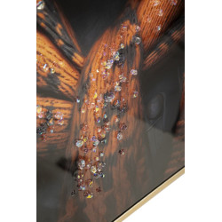 PEINTURE SUR TOILE LAQUÉE BAD BULLY -A- AVEC CADRE CM 42,5X2,8X82,5