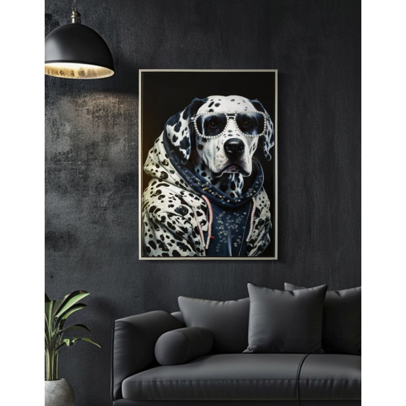 PEINTURE SUR TOILE LAQUÉE AVEC CADRE CM 53X3X73