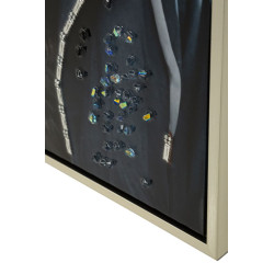 PEINTURE SUR TOILE LAQUÉE EDVY AVEC CADRE CM 53X3X73