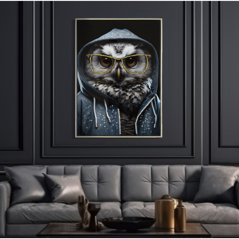 PEINTURE SUR TOILE LAQUÉE EDVY AVEC CADRE CM 53X3X73