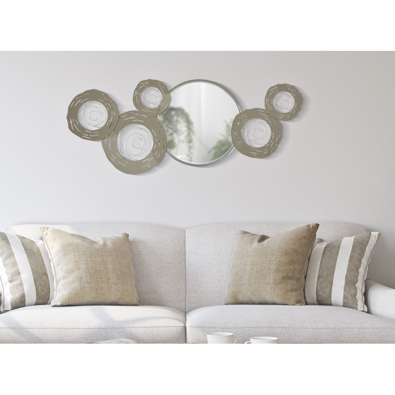 PANNEAU MURAL HOP AVEC MIROIR CM 106X3,8X48