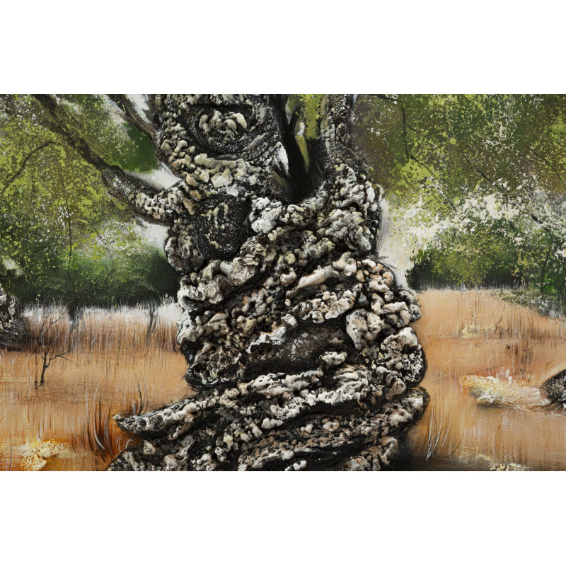 PEINTURE SUR TOILE OLIVE -A- CM 120X3,8X80