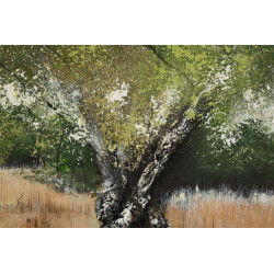PEINTURE SUR TOILE OLIVE -A- CM 120X3,8X80