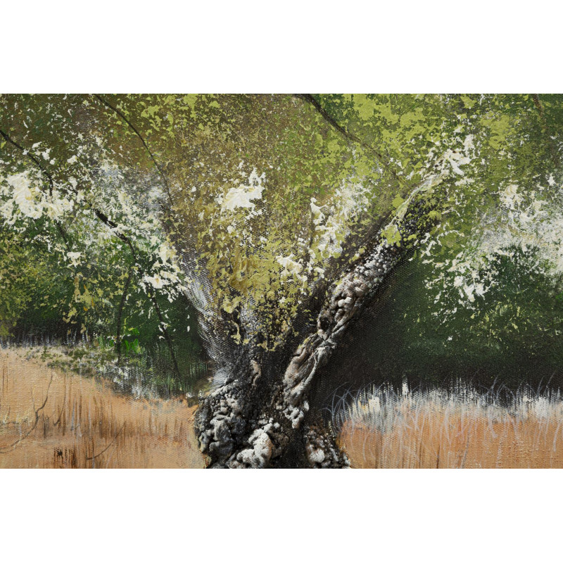 PEINTURE SUR TOILE OLIVE -A- CM 120X3,8X80