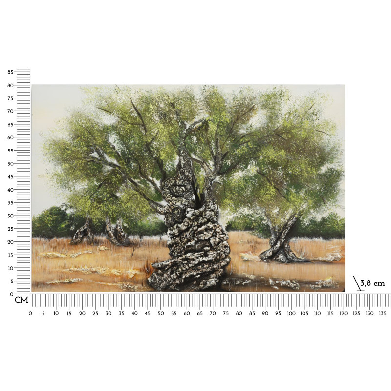 PEINTURE SUR TOILE OLIVE -A- CM 120X3,8X80