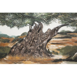 PEINTURE SUR TOILE OLIVE -B- CM 120X3,8X80
