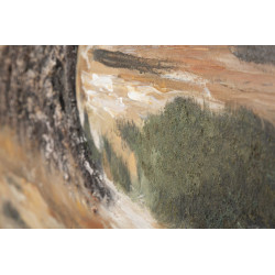 PEINTURE SUR TOILE OLIVE -B- CM 120X3,8X80