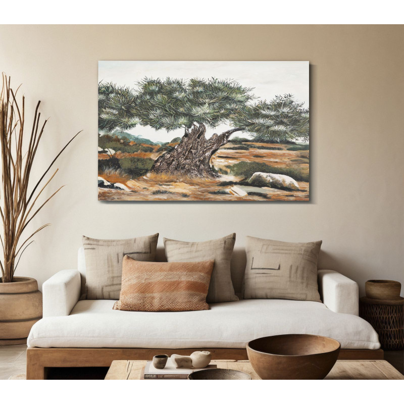 PEINTURE SUR TOILE OLIVE -B- CM 120X3,8X80