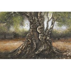 PEINTURE SUR TOILE OLIVE -C- CM 120X3,8X80