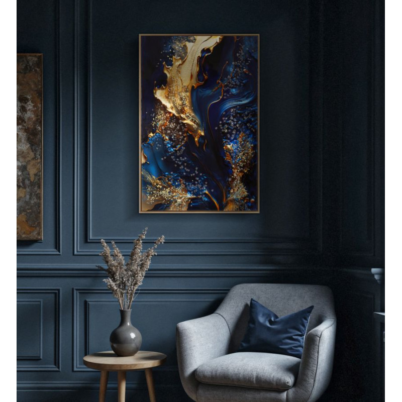 IMPRESSION SUR TOILE LAQUÉE AVEC CADRE ANDROMEDA -A- CM 60X4X90