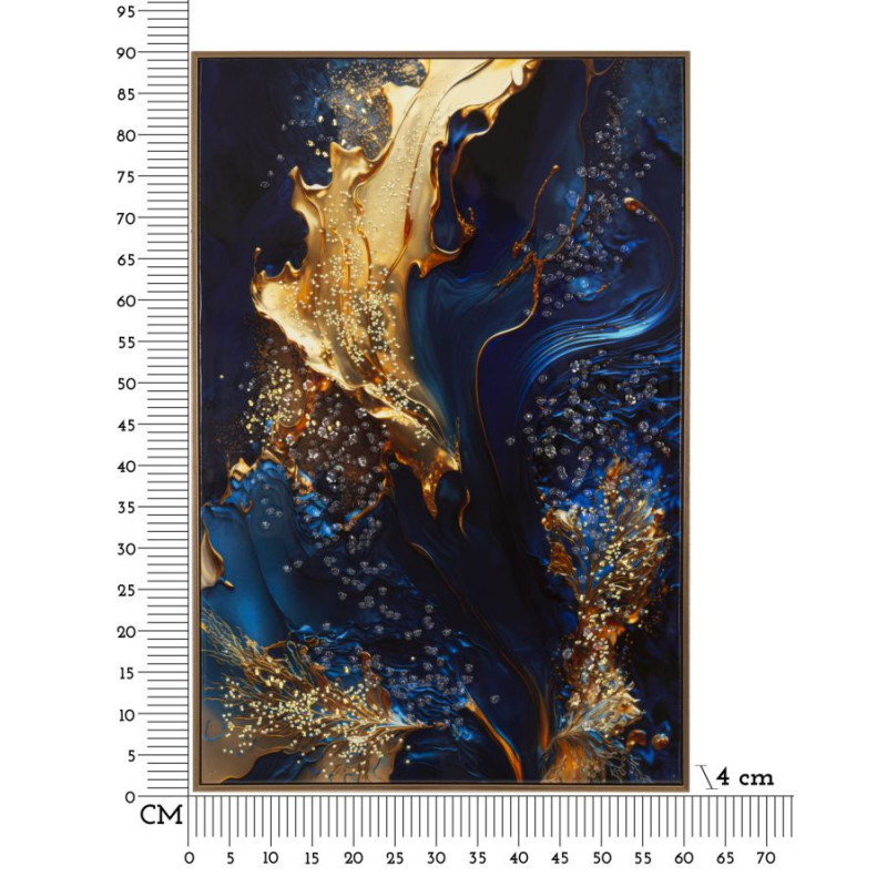 IMPRESSION SUR TOILE LAQUÉE AVEC CADRE ANDROMEDA -A- CM 60X4X90