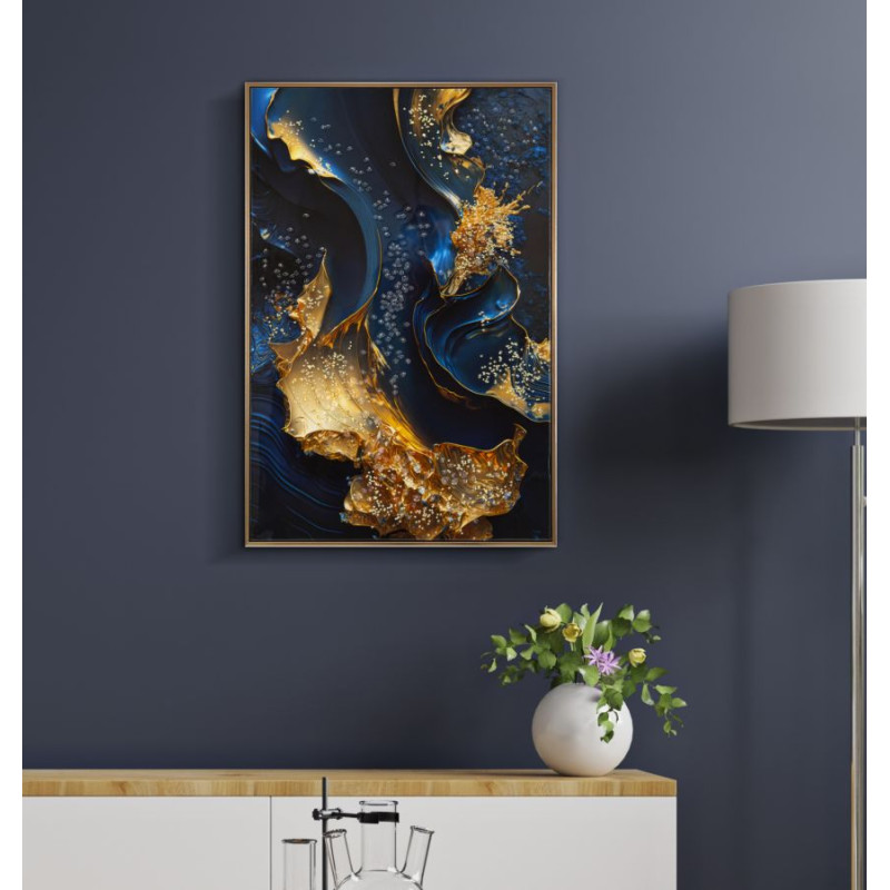 IMPRESSION SUR TOILE LAQUÉE AVEC CADRE ANDROMEDA -B- CM 60X4X90