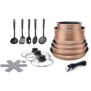 Batterie de cuisine 20 pieces Arthur Martin - aluminium - poignée amovible - tous feux dont induction