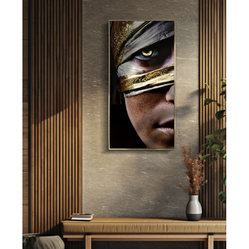 PEINTURE SUR TOILE LAQUÉE NAIROBI AVEC CADRE -A- CM 52X4X102