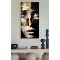 PEINTURE SUR TOILE LAQUÉE NAIROBI AVEC CADRE -B- CM 52X4X102