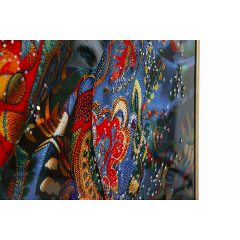 PEINTURE SUR TOILE LAQUÉE MOIRA AVEC CADRE -A- CM 52X4X102