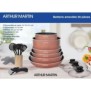 Batterie de cuisine 20 pieces Arthur Martin - aluminium - poignée amovible - tous feux dont induction