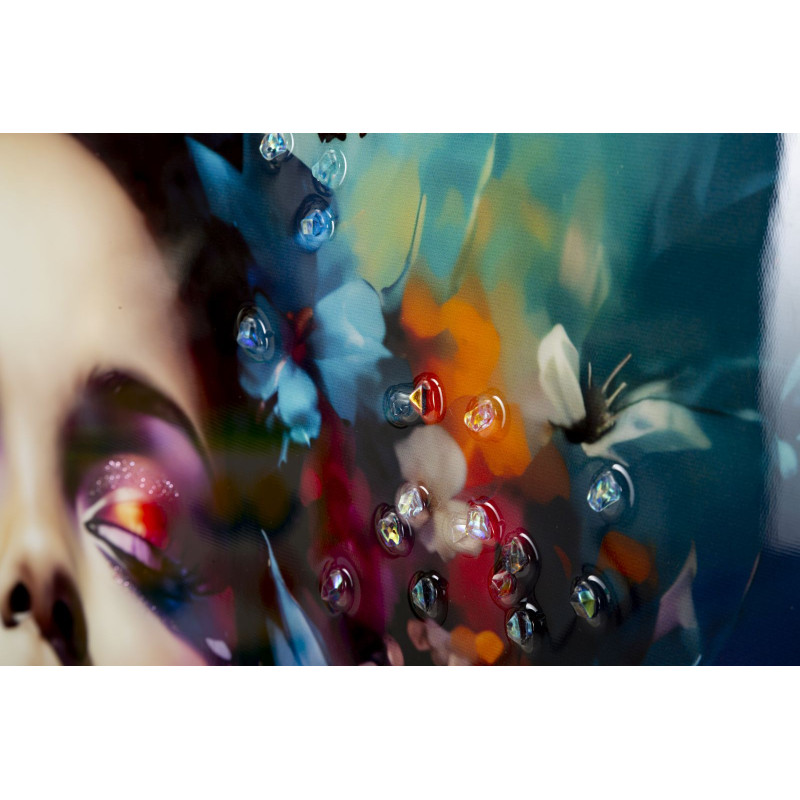 PEINTURE SUR TOILE LAQUÉE MARTY AVEC CADRE -A- CM 62X4X92
