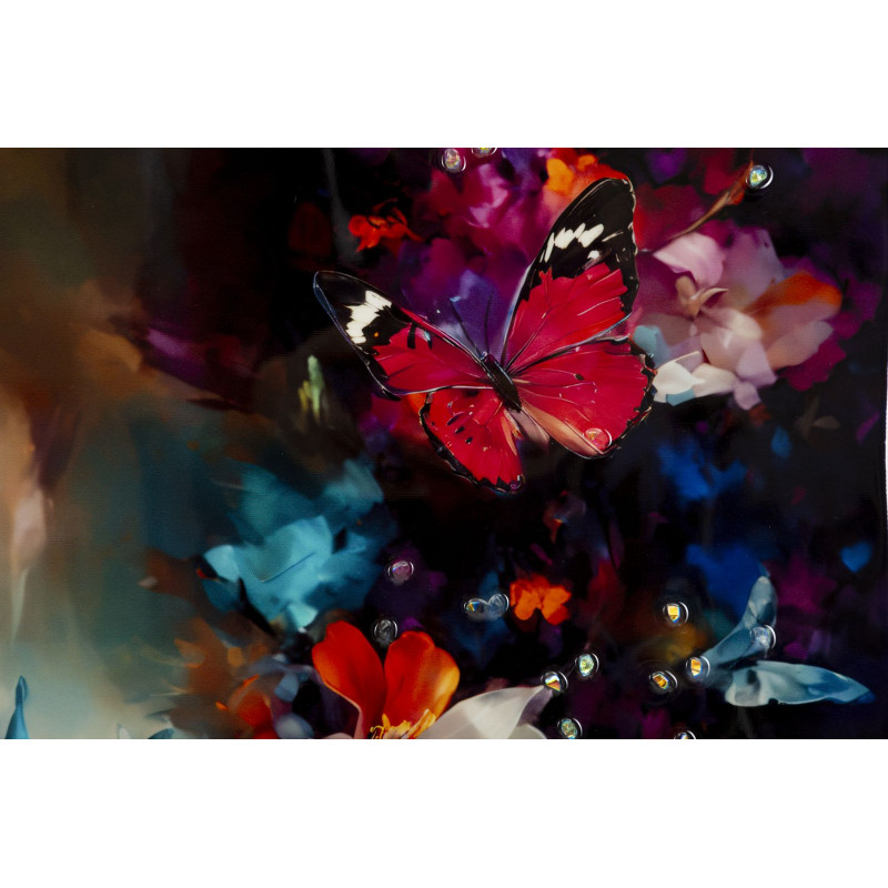 PEINTURE SUR TOILE LAQUÉE MARTY AVEC CADRE -A- CM 62X4X92