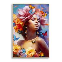PEINTURE SUR TOILE LAQUÉE...
