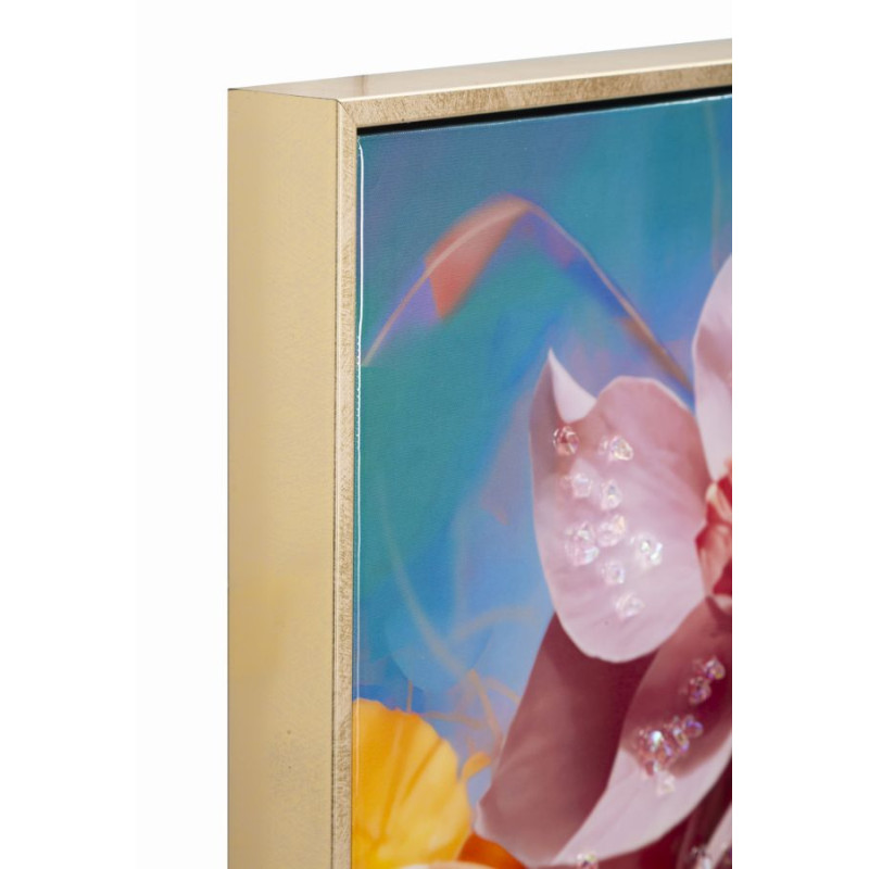PEINTURE SUR TOILE LAQUÉE MARTY AVEC CADRE -B- CM 62X4X92
