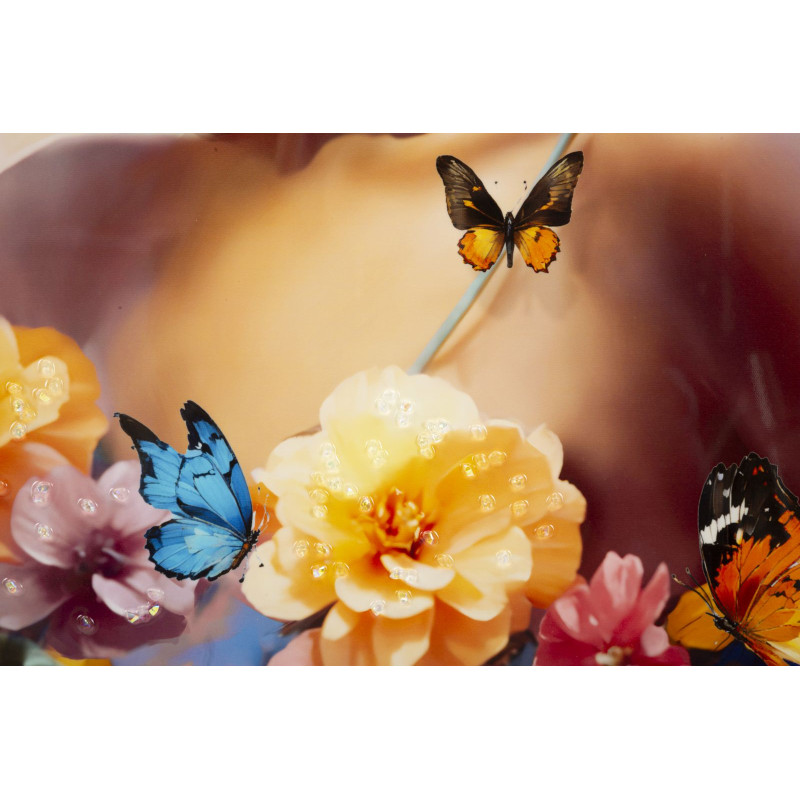 PEINTURE SUR TOILE LAQUÉE MARTY AVEC CADRE -B- CM 62X4X92