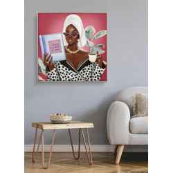 PEINTURE SUR TOILE LAQUÉE SPA DE LUXE AVEC CADRE -B- CM 82X4X82